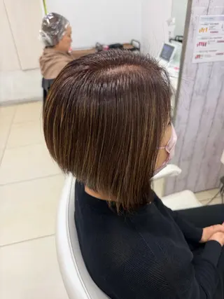 ショート カラー 🌿白髪ぼかし 山岸樹璃🌿のヘアスタイル