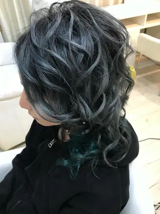 ミディアム カラー ヘアアレンジ 【enil代表】 杉林和哉のヘアスタイル