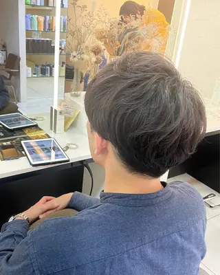 メンズ 韓国/透明感カラー さなのヘアスタイル