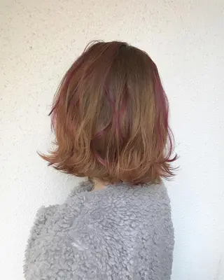 ショート カラー インナーカラー/天神 ブリーチ/吉田のヘアスタイル