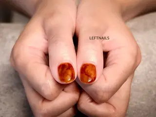 キッズ LEFTNAILS フィルインニュアンスのネイルデザイン