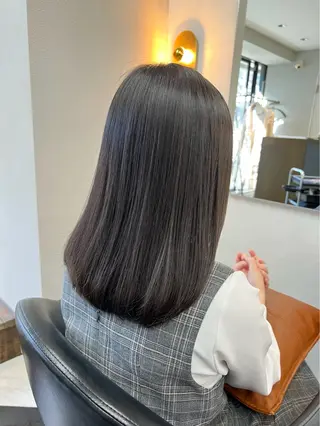 カラー luludi by APHRODITE GINZA所属・柔らか×艶カラー 🍊ayano🤍のヘアスタイル