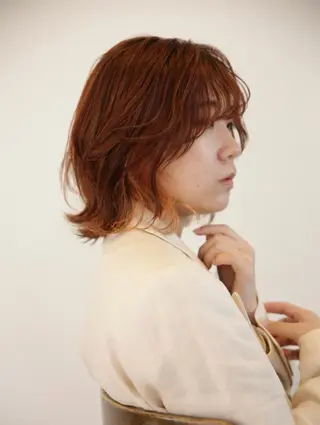 ミディアム カラー ヘアアレンジ Chlan岡本所属・Chlan岡本 坂本朱樺莉のヘアスタイル