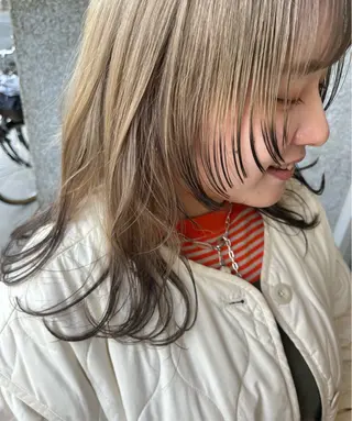 ロング カラー 藤井 美歩/赤髪のヘアスタイル