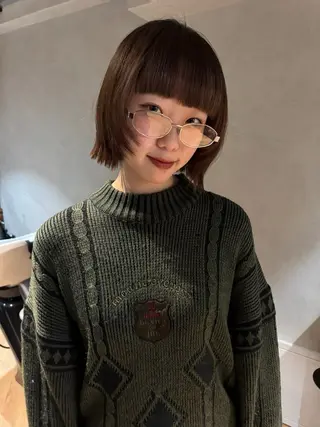 ミディアム カラー パーマ ヘアアレンジ メンズ 心斎橋美容室 Junのヘアスタイル
