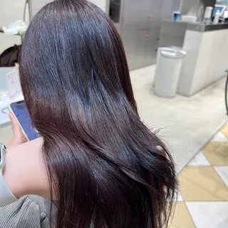 ロング カラー 李 文のヘアスタイル