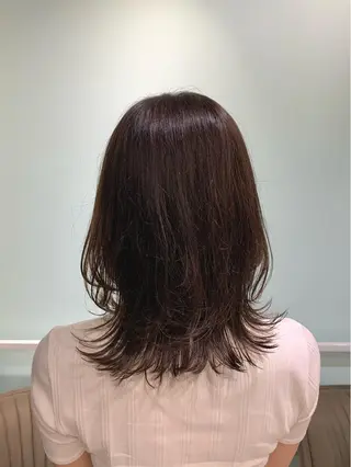 ミディアム 森山 佳小里/カラー /似合わせカットのヘアスタイル