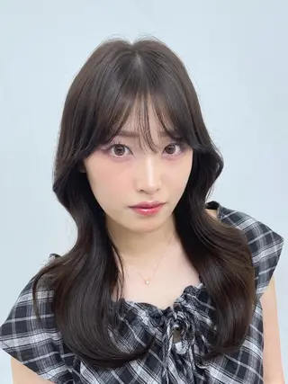 ロング カラー ヘアアレンジ 韓国ガーリーヘア🎀 Sayaka🤍のヘアスタイル