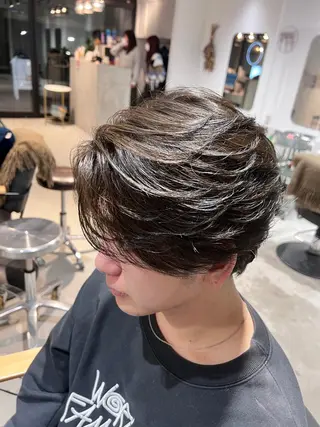 ミディアム パーマ メンズ メンズカットパーマ ✂️ JOYAのヘアスタイル