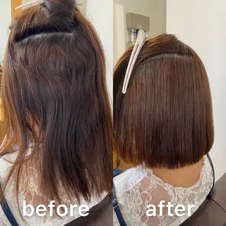 ショート パーマ KIZU 髪質改善 オカルト怪談のヘアスタイル