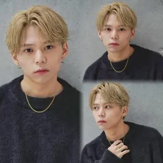 ショート カラー パーマ メンズ メンズ縮毛矯正/折羽 翔也のヘアスタイル