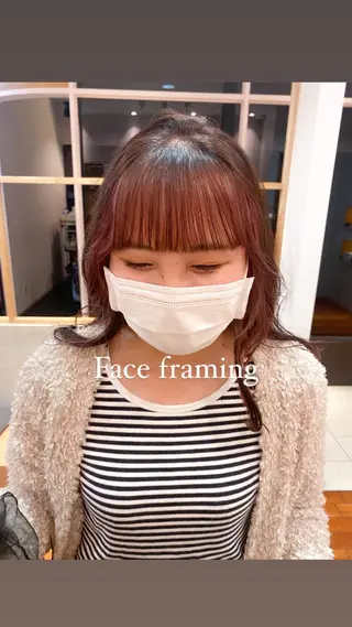 ミディアム カラー shiori/暖色/ レイヤー/似合わせのヘアスタイル