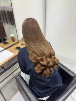 ロング SAKI🫧透明感 カラー&エクステのヘアスタイル