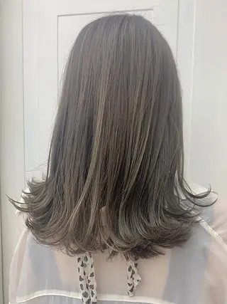 セミロング カラー 前髪顔周り✂️店長 ❤️アマミヤ❤️のヘアスタイル
