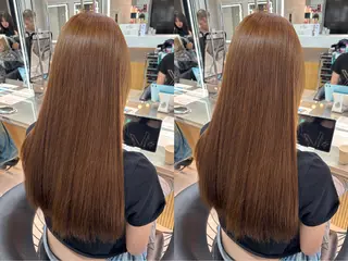 ロング カラー パーマ 【美髪矯正) 吉村　清志のヘアスタイル
