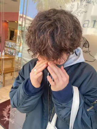 ショート パーマ 斎藤 彩香のヘアスタイル