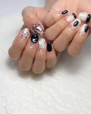 ショート ネイル 山崎 怜のネイルデザイン