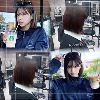 ショート 🪼RINA/寒色 艶髪カラー💙のヘアスタイル