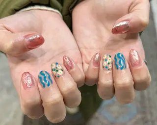 ネイル 0203ムニムサン 💙Mihoのネイルデザイン