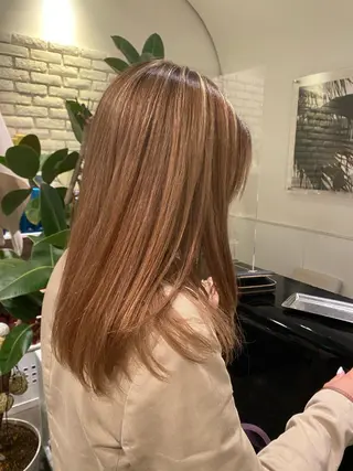 セミロング カラー ✨️今だけ無料✨️ 鶴田みなみのヘアスタイル