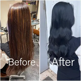 ロング カラー 泉 堅也のヘアスタイル