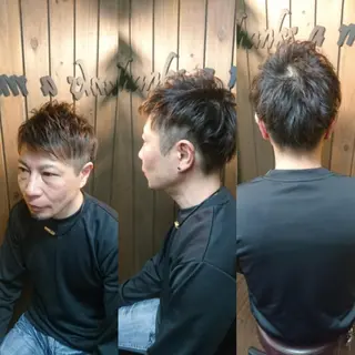 ショート サンフラット所属・岡林 選のヘアスタイル