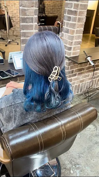 ミディアム カラー ACROあべの店所属・艶カラー/インナー /グラデ/大西小百合のヘアスタイル