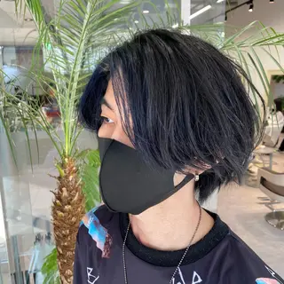 ショート カラー メンズ THE ESCALA 町田所属・町田縮毛矯正/ 髪質改善/美髪特化のヘアスタイル