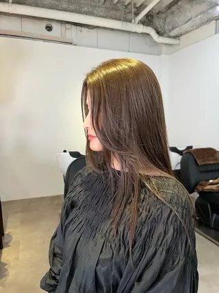 ロング カラー HEW所属・Sanaダブルカラー ✨️パルコ徒歩1分のヘアスタイル
