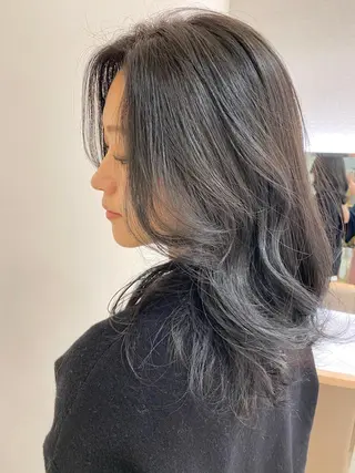 セミロング カラー パーマ ヘアアレンジ マツエク・マツパ 💎耳ツボジュエリー ×銀座美容室💎のヘアスタイル