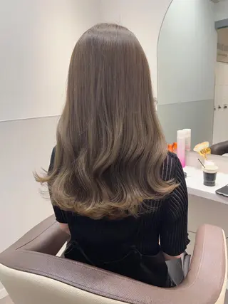 セミロング 韓国モテhair🍑 momoのヘアスタイル