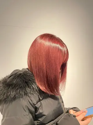 ミディアム カラー 𝐚𝐨𝐢/カット モデルのヘアスタイル