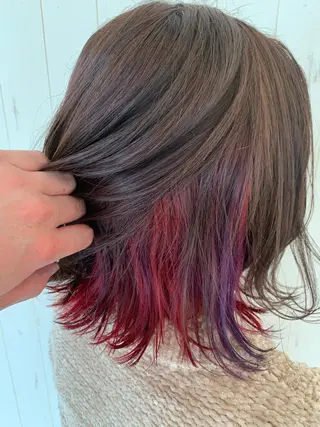 ミディアム カラー 髪質改善/ハイライト 小林秀樹のヘアスタイル