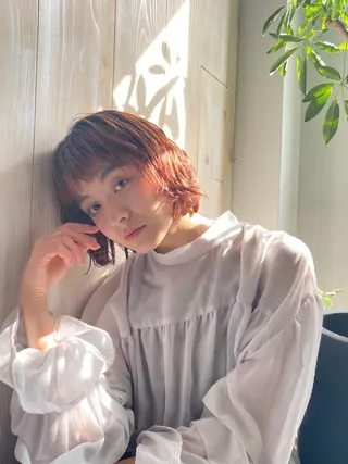 ミディアム カラー カラー指名No.1 土井新治❄️のヘアスタイル