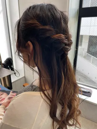 ヘアアレンジ ヒロミ/アレンジ/ アンニュイ/透け感のヘアスタイル