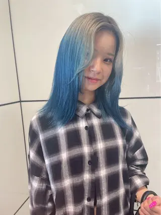 ロング カラー ユウ✩.*˚/メンズ ハイトーン/カラーのヘアスタイル