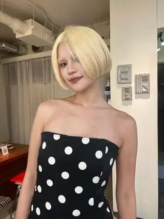 ショート カラー haco＋所属・圧倒的デザイン力 店長🎨RENAのヘアスタイル