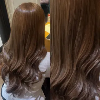 ロング カラー ラフィスヘアードープ所属・👑髪質改善wカラー /ハイトーン/アユカのヘアスタイル