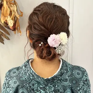 ミディアム ヘアアレンジ KIHO ｜Bond 三軒茶屋のヘアスタイル