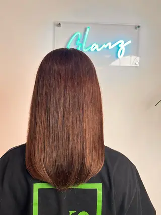 ロング カラー GLANZ 帆乃香のヘアスタイル