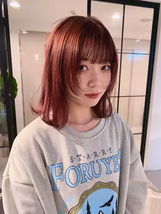 ミディアム ベージュカラー/ 新潟/万代/なお🎀のヘアスタイル