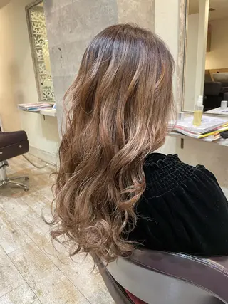 ロング カラー Agu hair verse所属・小顔/似合わせカット 杉山莉菜のヘアスタイル