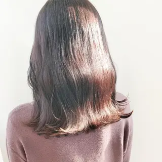 セミロング カラー レイヤーカット/ ウルフカット/大橋 のヘアスタイル