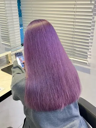 ミディアム 🍒透明感カラー🌨 🥕ハイトーンカラーのヘアスタイル