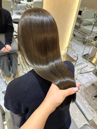 ロング カラー 韓国ヘア🇰🇷 松田光里のヘアスタイル