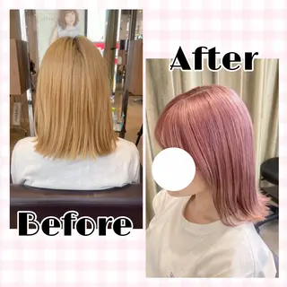 ミディアム カラー soin de brace あべの店所属・【braceあべの】 MAYU👾💘のヘアスタイル