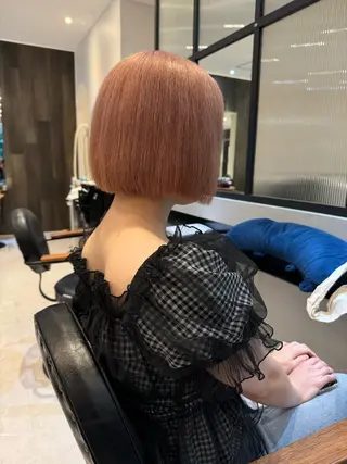 ショート カラー 縮毛矯正/カット/ 韓国ヘア/蛯原🍤のヘアスタイル
