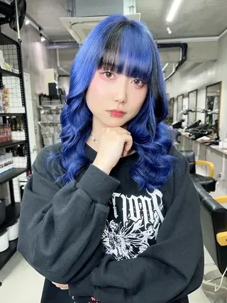 ロング カラー 名古屋のピンク好き かずくん🦩のヘアスタイル