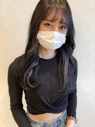 ロング カラー nono/パーマ /顔まわりカット🐈のヘアスタイル