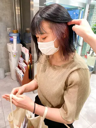 ショート カラー 韓国風デザイン 💐MIZUKI💐のヘアスタイル